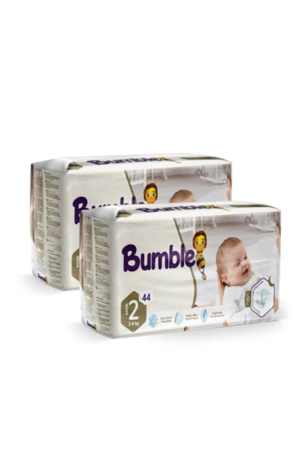 BUMBLE 2 Numara Mini Bebek Bezi Eko Paket (3-6)kg 88 Adet