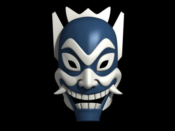 Mavi Ruh Maske - Avatar: Son Airbender Plastik Aparat