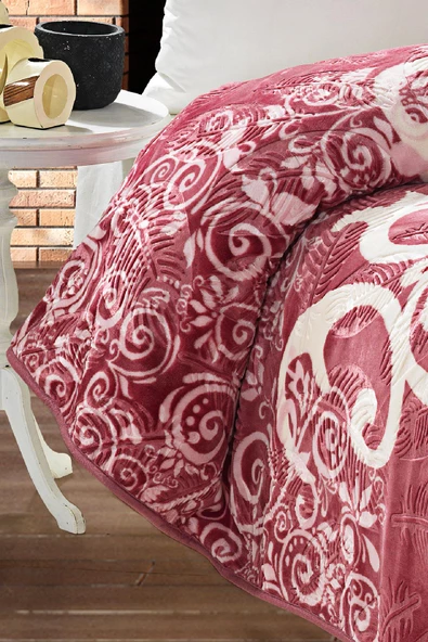 4 Kg Battaniye Supersoft Embos Kalın Yumuşak Peluş Çift Kişilik Yumoş 220x240 cm - 12