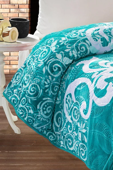 4 Kg Battaniye Supersoft Embos Kalın Yumuşak Peluş Çift Kişilik Yumoş 220x240 cm - 2