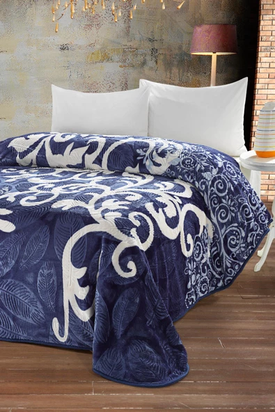 4 Kg Battaniye Supersoft Embos Kalın Yumuşak Peluş Çift Kişilik Yumoş 220x240 cm - 6