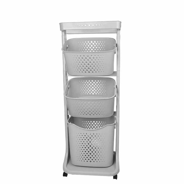 Üç Katlı Organizer Sepet - Sebzelik - 3