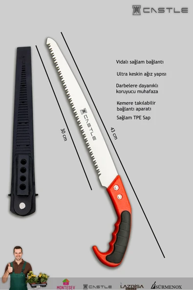 Cst-20x Budama Makası Budama Testeresi Gül Dal Budama Ve Aşı Çakısı 4 Lü Set - 4
