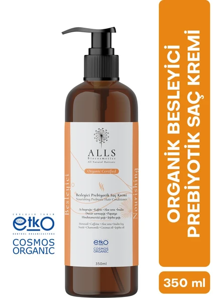 Alls Biocosmetics Organik Besleyici Prebiyotik Saç Kremi 350 ml ürün görseli