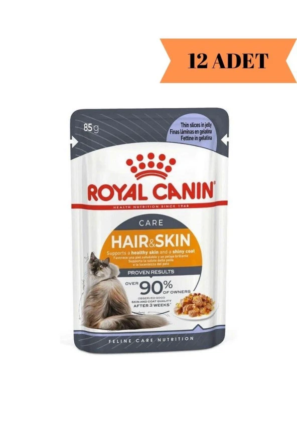 Royal Canin® Hair & Skin Care Yetişkin Kedi Yaş Maması 85 Gr *12