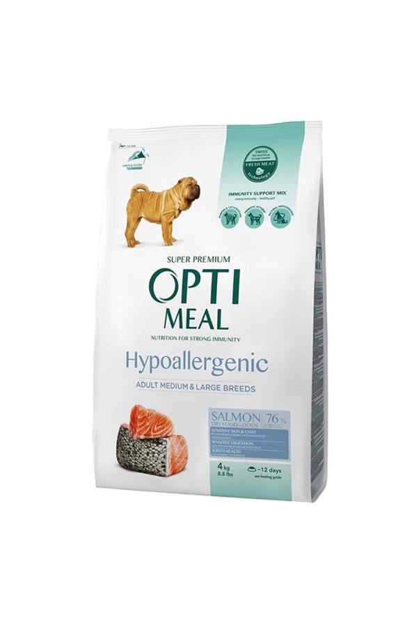 Optimeal Super Premium Hypoallergenic Orta ve Büyük Irk Yetişkin Köpek Maması 4 Kg