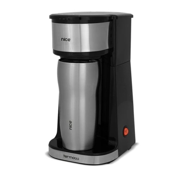 NİCE T5 Termottı Çelik Termos Bardaklı Özel Filtre Kahve Makinesi