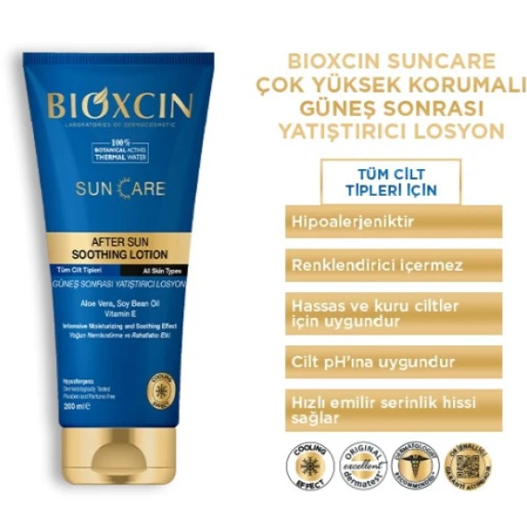 Bioxcin Sun Care Güneş Sonrası Yatıştırıcı Losyon 200 Ml 8680512632870