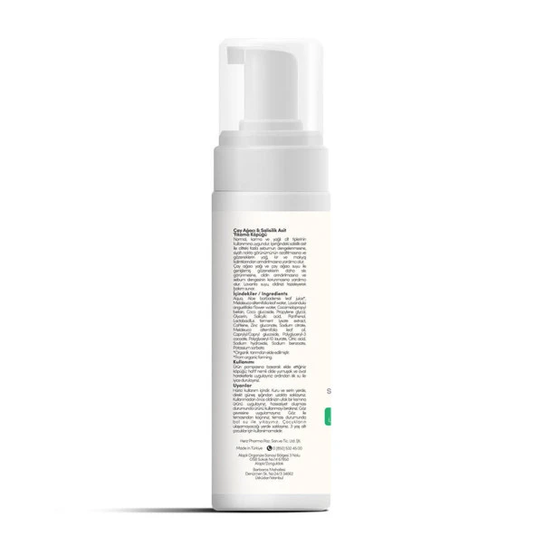 From Natura Çay Ağacı ve Salisilik Asit Yıkama Köpüğü 200 ml - 2