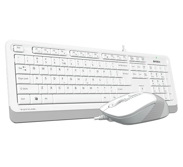 A4-Tech Kablolu Set Beyaz (F1010-B) - 2