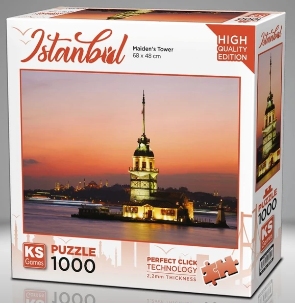 KS Games 1000 Parça Kız Kulesi ve Gün Batımı