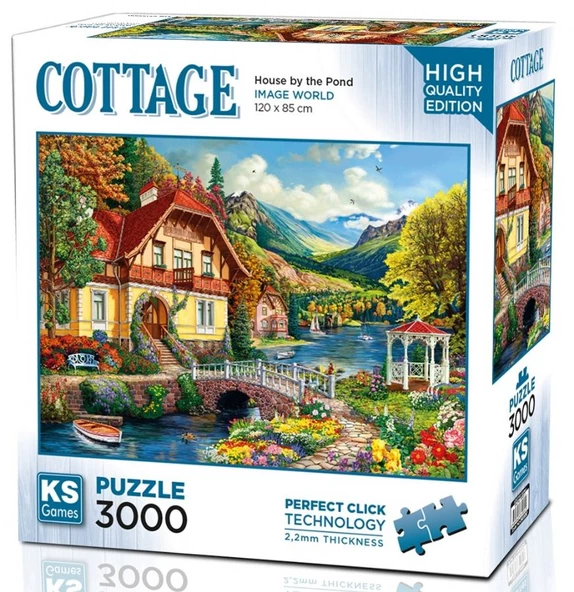 KS Games 3000 Parça Gölet Kenarındaki Ev Puzzle ürün görseli