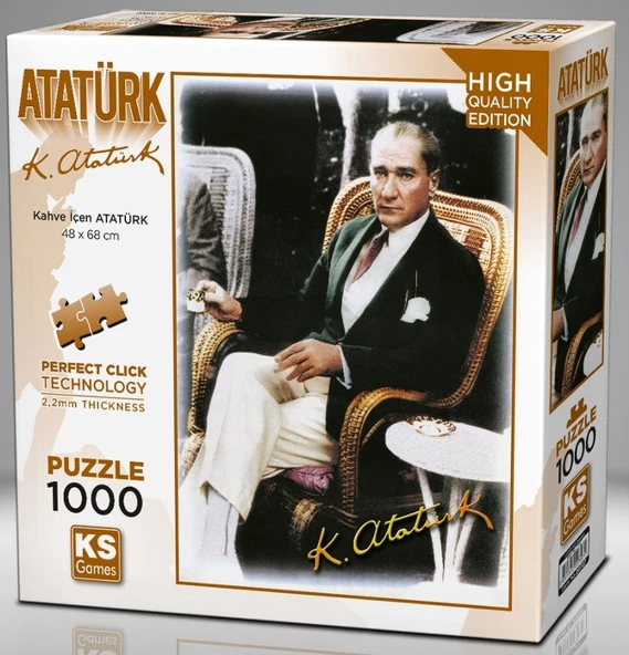 KS Games 1000 Parça Kahve İçen Atatürk