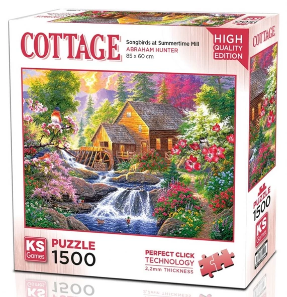 KS Games 1500 Parça Değirmende Öten Kuşlar Puzzle