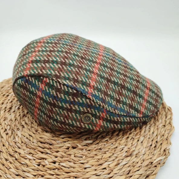 Çizgili Model Haki Renk Erkek Spor Kasket - 12