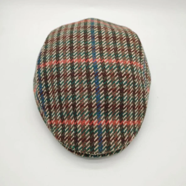 Çizgili Model Haki Renk Erkek Spor Kasket - 4