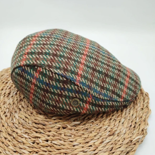 Çizgili Model Haki Renk Erkek Spor Kasket - 7