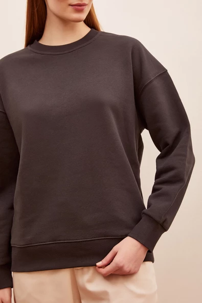 Bisiklet Yaka Sweatshirt Antirasit - 3