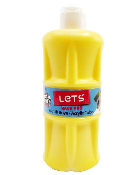 Lets Akrilik Boya 500 ml Sarı ürün görseli