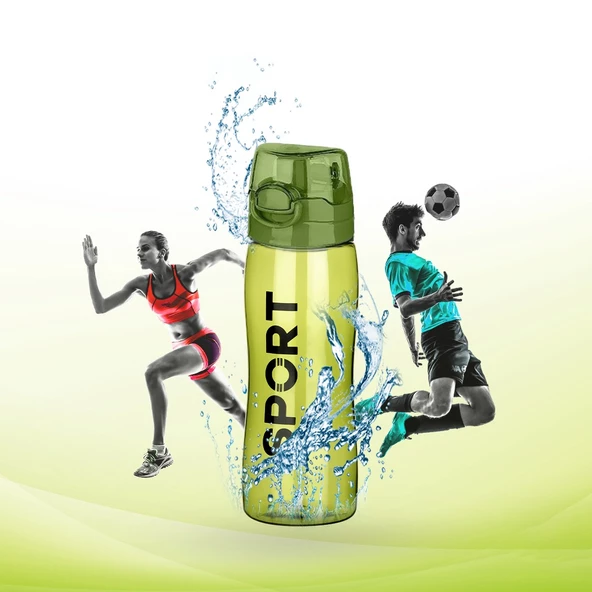 İçecek Matara Detoks Matarası Sporcu Matarsı Su Şişesi Su Matarası 750 ML - 4