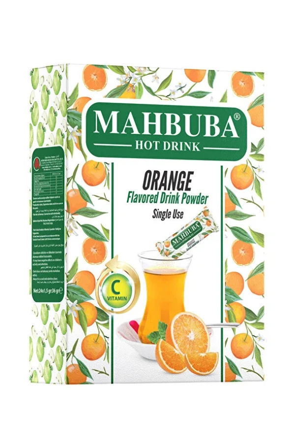 Mahbuba Tek İçimlik Portakal Aromalı Oralet Çayı 24x1,5gr