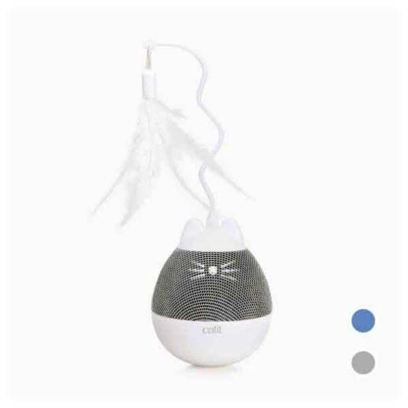 Catit Pixi Spinner Akıllı Oyuncak Gri Beyaz ürün görseli