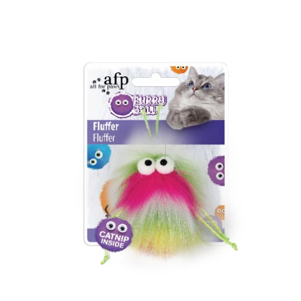 Afp Furry Ball - Tüylü Renkli Fare Oyuncak Pembe ürün görseli