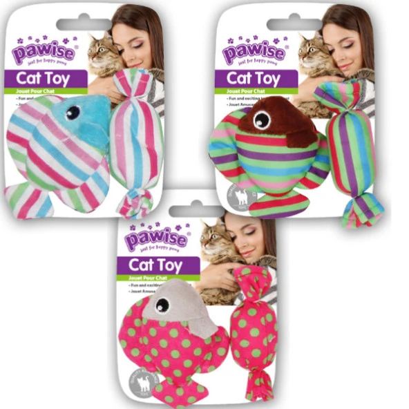 Pawise Şeker - Balık Kedi Oyuncağı ürün görseli