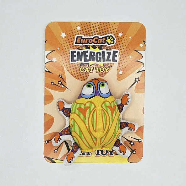 EuroCat Kedi Oyuncağı Sarı Uğur Böceği ürün görseli