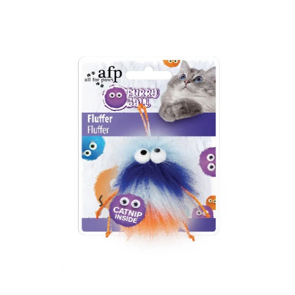 Afp Furry Ball - Tüylü Renkli Fare Oyuncak Turuncu ürün görseli