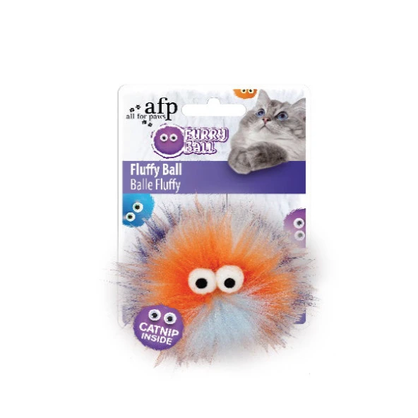 Afp Furry Ball - Tüylü Renkli Top Oyuncak Turuncu ürün görseli