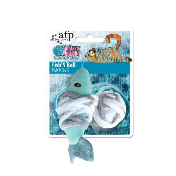 Afp Knotty Habit - Renkli Peluş Balık İpli Oyuncak ürün görseli
