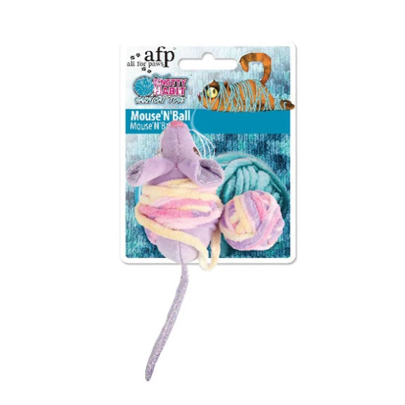 Afp Knotty Habit - Renkli Peluş Fare İpli Oyuncak ürün görseli