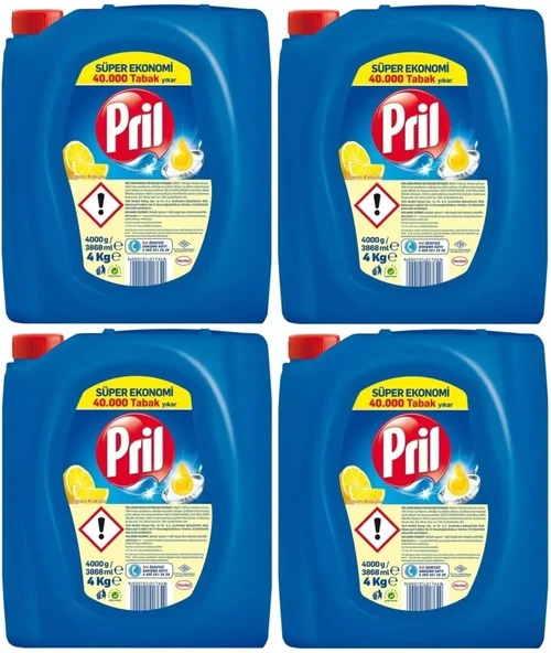 Pril Sıvı Bulaşık Deterjanı 16LT Limon (1 Koli)