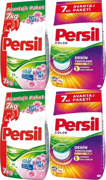 Persil Matik Toz Çamaşır Deterjanı 14+14:28KG Gülün Büyüsü Renkli Beyaz+Color/Renkli (184 Yıkama)