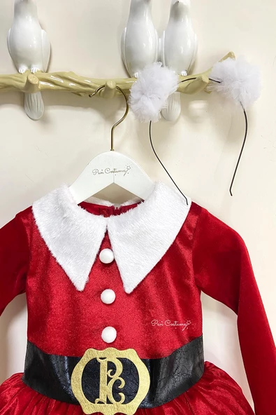 Noel Anne Kız Çocuk Yılbaşı Kostüm Kırmızı - 3