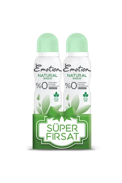 Emotion Natural Breeze Deo Sprey 150ml Paket 2li