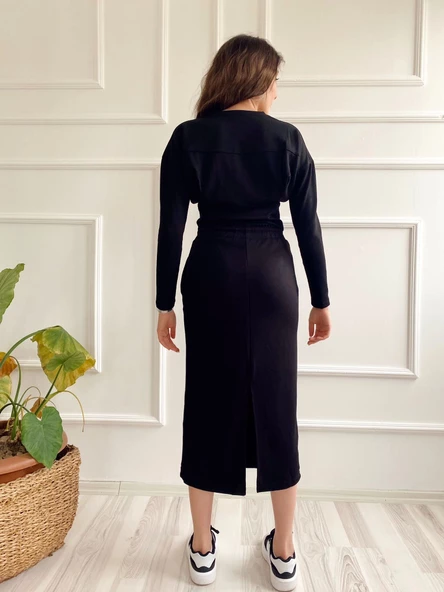 Kadın Alt Üst Takım Siyah - Resim 5