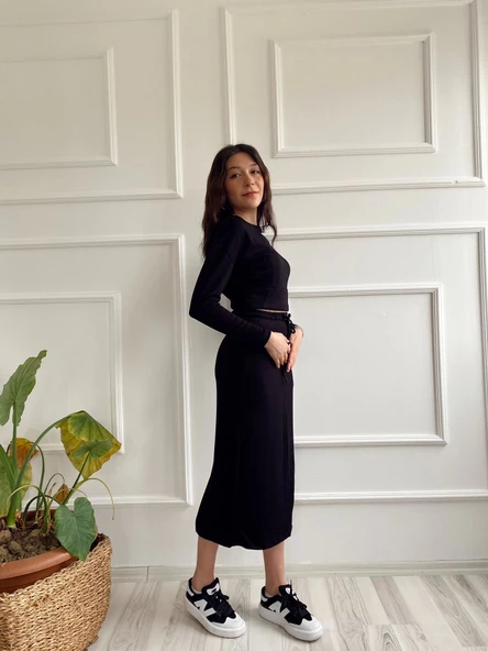 Kadın Alt Üst Takım Siyah - Resim 2