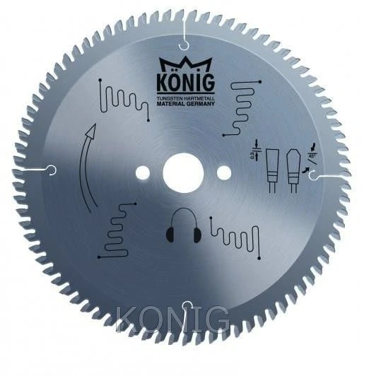 König Germany 250*80 Aluminyum ve PVC Elmas Daire Testere ürün görseli