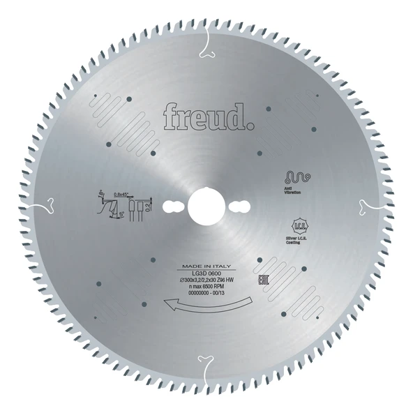 Freud 250 x 80 Trapez Testere Mdf Laminat Suntalam Krom Kaplama ürün görseli