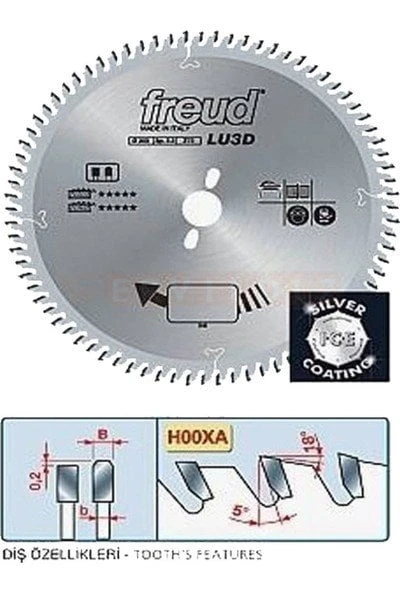 Freud 300 x 96 LU5B Aluminyum ve PVC Elmas Daire Testere - 2