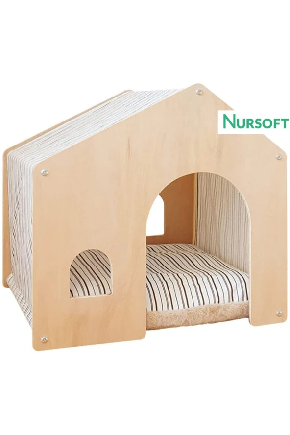 Lüx Kedi Evi Kedi Yuvası NR-0086 Ahşap