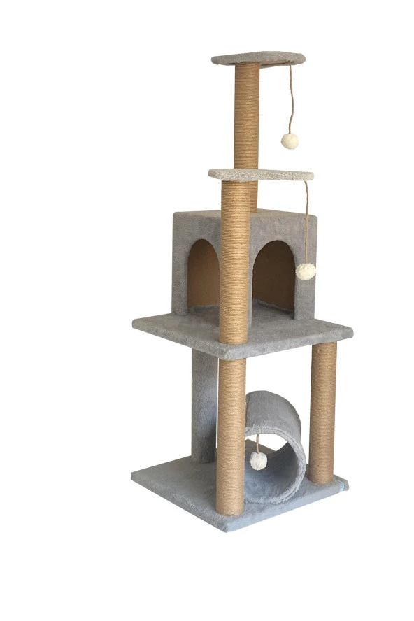 T-06 Kedi Oyun evi Kedi Tırmalama ve Oyun Evi - 2