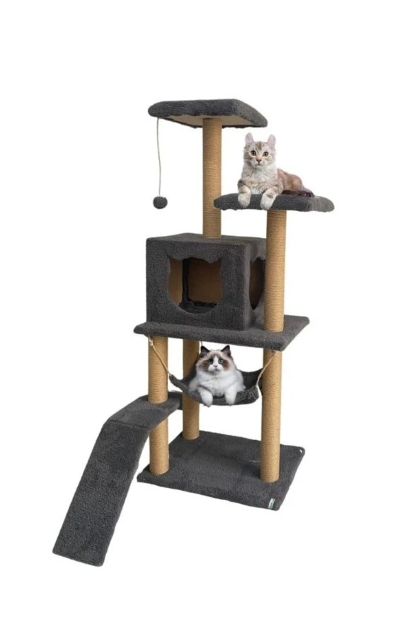 Kedi Tırmalama Platformlu S9 Antrasit