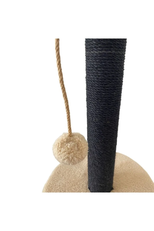 Stepli Kedi Tırmalama Tahtası Siyah&Bej - Resim 5