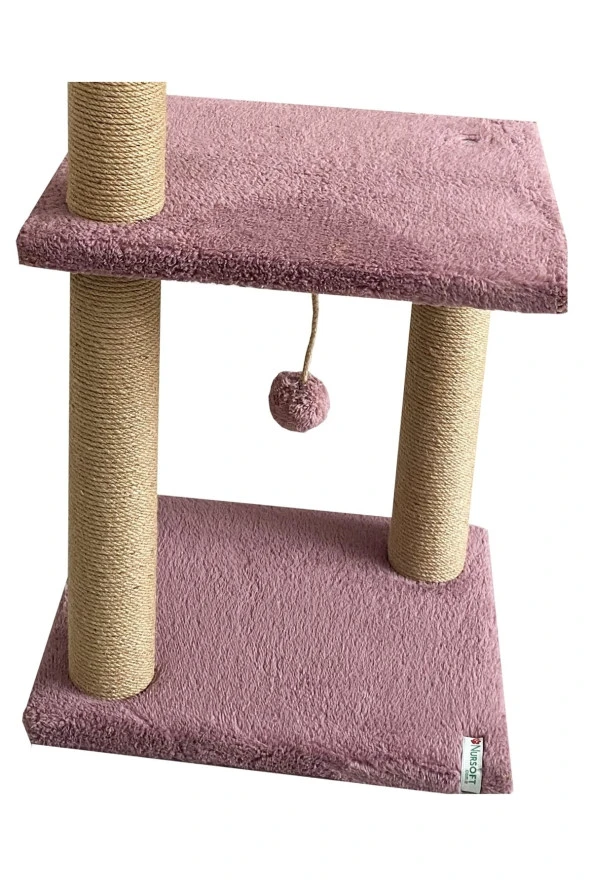 Mega Boy Step Kedi Tırmalama Tahtası- Gül Kurusu - Resim 2