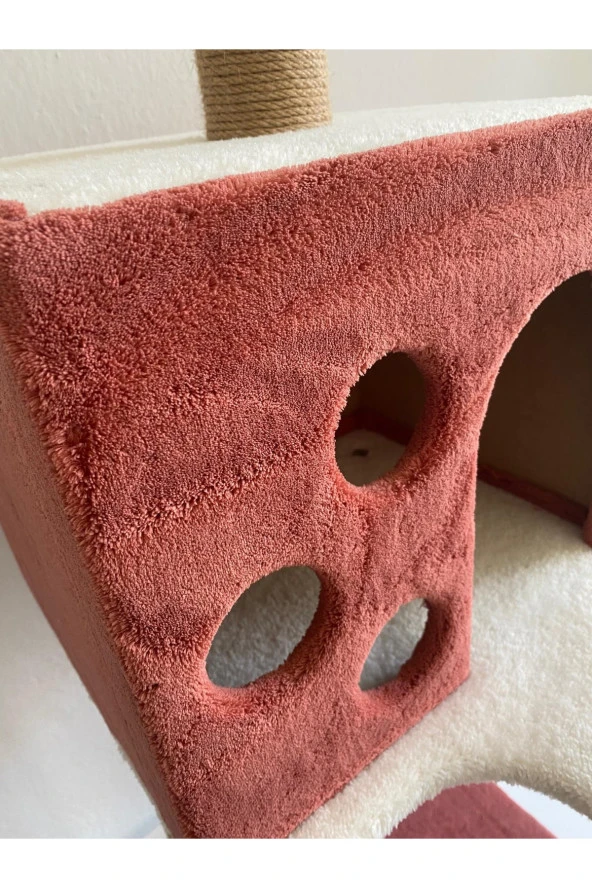 Kedi Tırmalama Ve Oyun Evi 124 Cm Antrasit - Resim 3