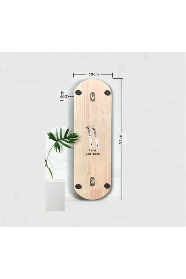 Duvara Monte Edilebilir Ahşap Kedi Tırmalama Tahtası - Resim 2