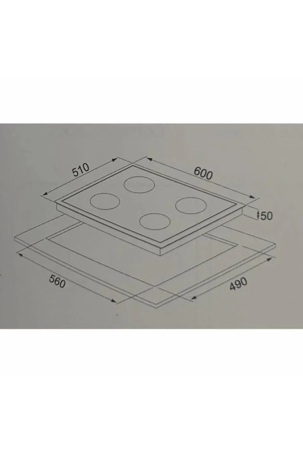 ALVEUS GLS 640 KAHVERENGİ CAM OCAK - 4